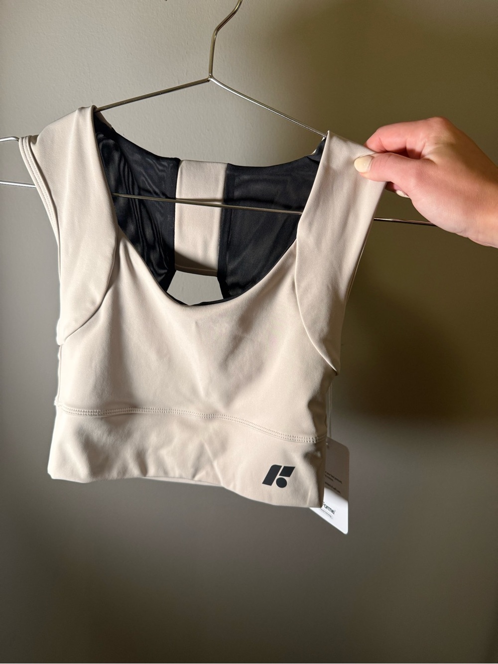 Forme Power Bra - Posture Correcting Sports Bra in Taupe and Black